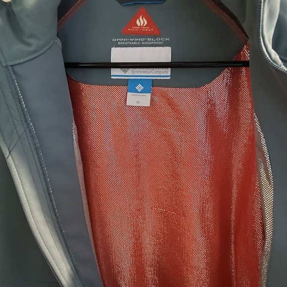 Mens Columbia Jacket size M Gray/orange - Picture 4 of 8